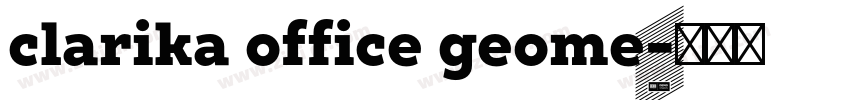 clarika office geome字体转换